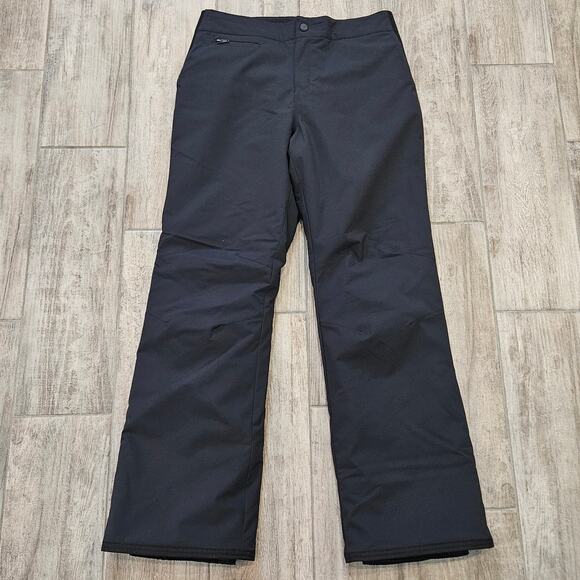Obermeyer Keystone Ski Snowboard Pants Womens Size 12 Black Insulated Winter - Picture 2 of 12